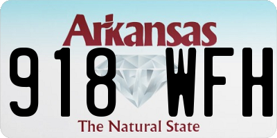AR license plate 918WFH