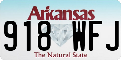 AR license plate 918WFJ