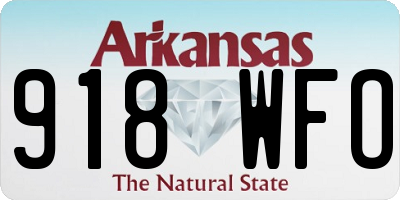 AR license plate 918WFO