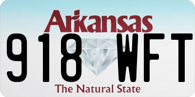 AR license plate 918WFT