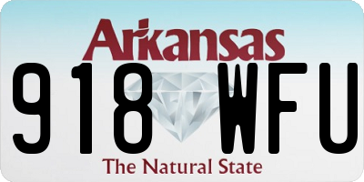 AR license plate 918WFU