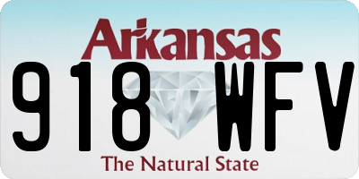 AR license plate 918WFV