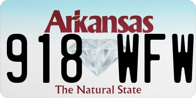 AR license plate 918WFW