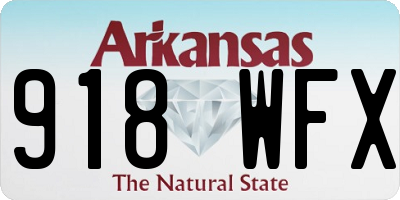 AR license plate 918WFX