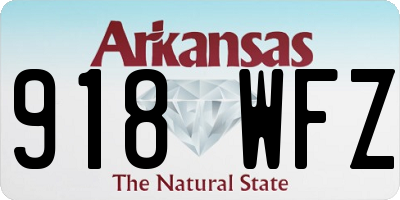 AR license plate 918WFZ