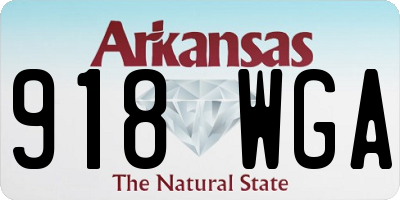 AR license plate 918WGA