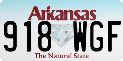 AR license plate 918WGF