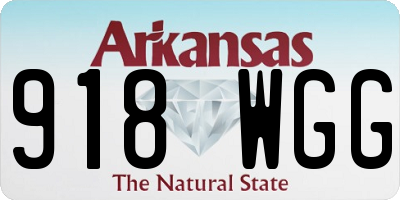 AR license plate 918WGG