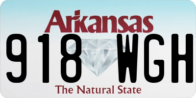 AR license plate 918WGH