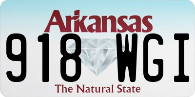 AR license plate 918WGI