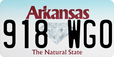 AR license plate 918WGO