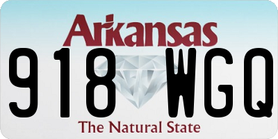 AR license plate 918WGQ