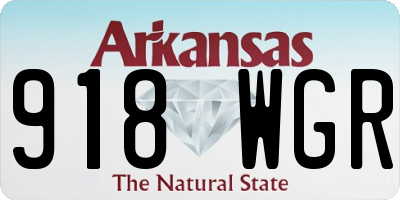 AR license plate 918WGR