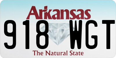 AR license plate 918WGT
