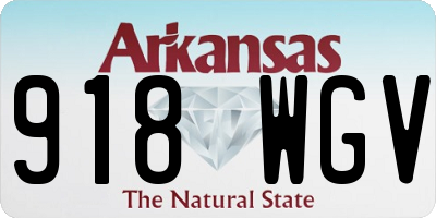 AR license plate 918WGV