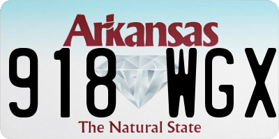 AR license plate 918WGX