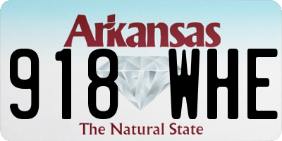 AR license plate 918WHE