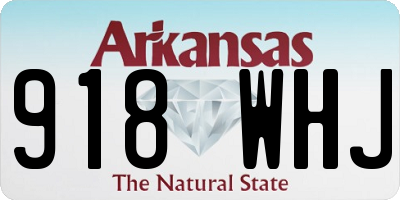 AR license plate 918WHJ