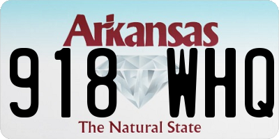 AR license plate 918WHQ