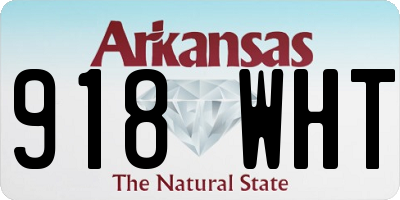 AR license plate 918WHT