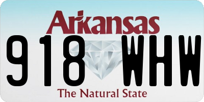 AR license plate 918WHW