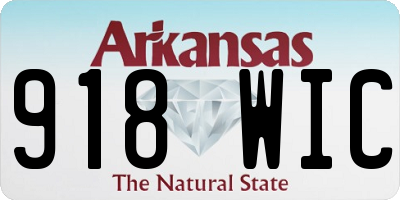 AR license plate 918WIC