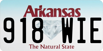 AR license plate 918WIE