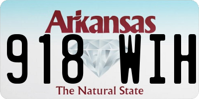 AR license plate 918WIH
