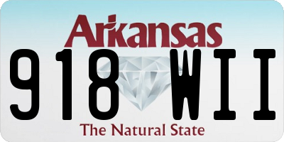 AR license plate 918WII