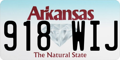 AR license plate 918WIJ