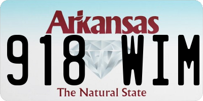 AR license plate 918WIM