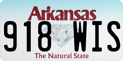 AR license plate 918WIS