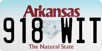 AR license plate 918WIT