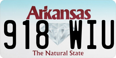 AR license plate 918WIU