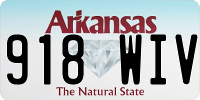 AR license plate 918WIV