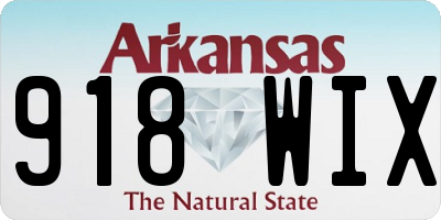 AR license plate 918WIX