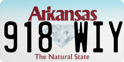 AR license plate 918WIY