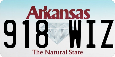 AR license plate 918WIZ