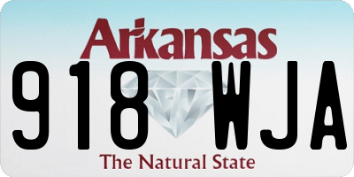 AR license plate 918WJA