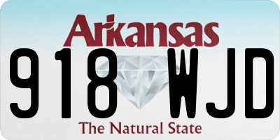 AR license plate 918WJD