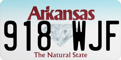 AR license plate 918WJF