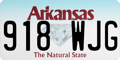 AR license plate 918WJG