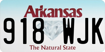 AR license plate 918WJK