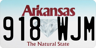 AR license plate 918WJM