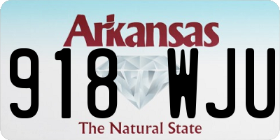 AR license plate 918WJU