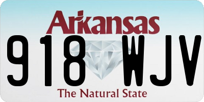 AR license plate 918WJV