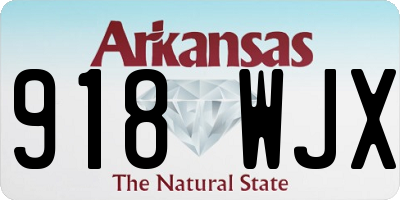 AR license plate 918WJX
