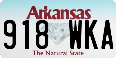 AR license plate 918WKA