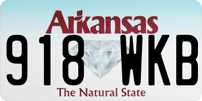 AR license plate 918WKB