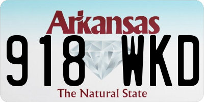 AR license plate 918WKD